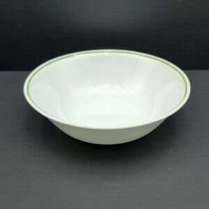 Corelle Wildflower Medium Serving Bowl White Vegetable Bowl with Green Band